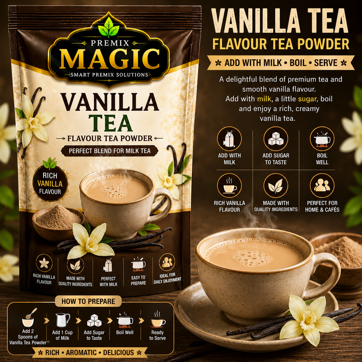 VANILLA TEA POWDER