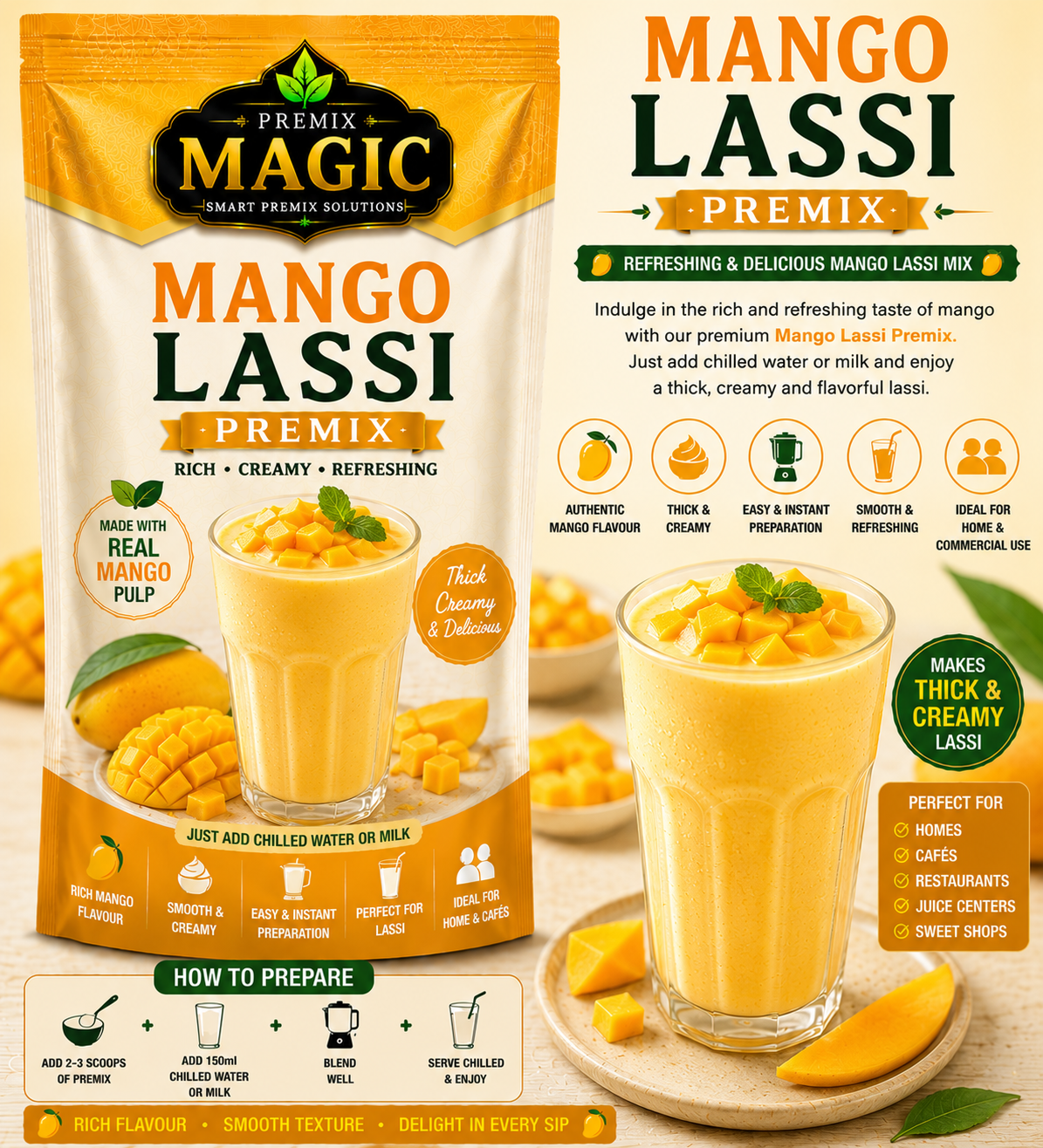 MANGO LASSI PREMIX