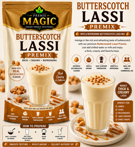BUTTERSCOTCH LASSI PREMIX